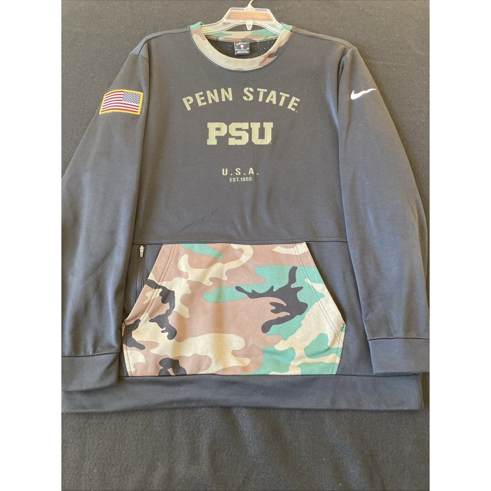 Penn State Nittany Lions Crewneck Sweatshirt Mens XL Salute To Service Nike